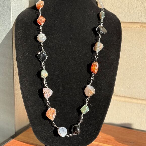 LIVE SHOW STATEMENT NECKLACE ZUMA - Picture 1 of 5